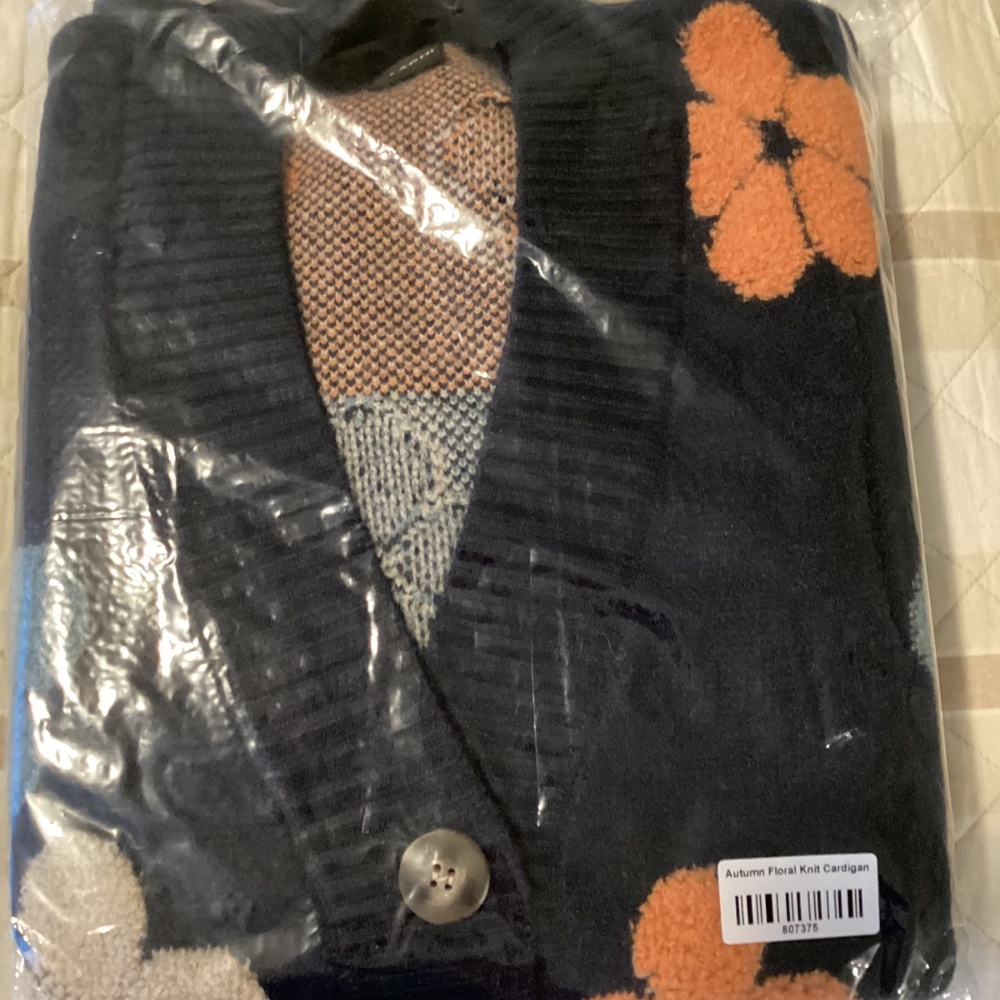 SAACHI Floral Buttoned Cardigan, One size - Picture 13 of 14